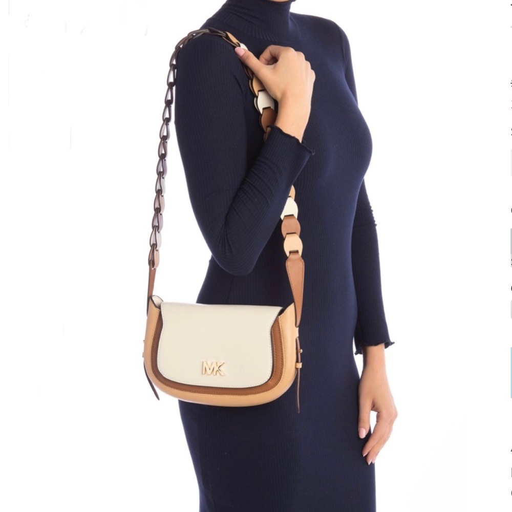 Michael Kors Jolene Small Leather Saddle Bag - Picture 5 of 6